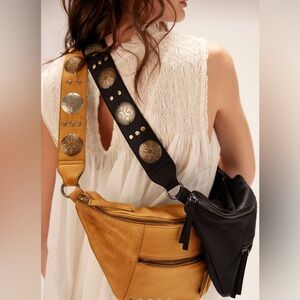 Free People - Wilder Embellished Sling Bag Black